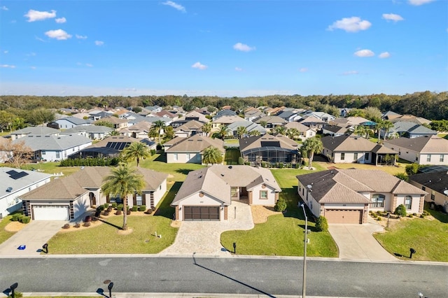 birds eye view of property featuring a residential view