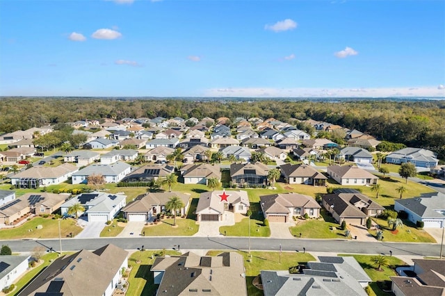 bird's eye view featuring a residential view