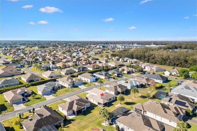 aerial view featuring a residential view