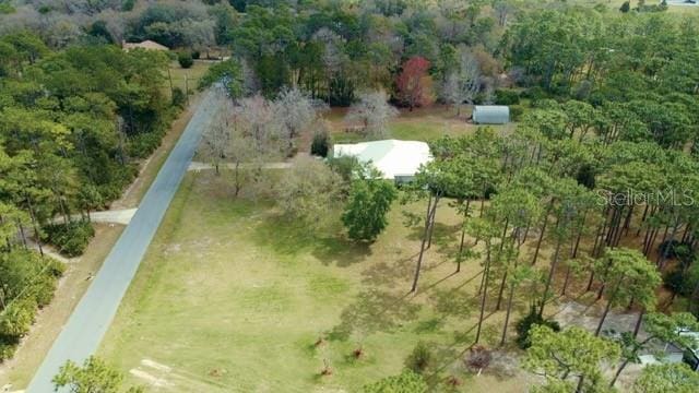 bird's eye view featuring a rural view