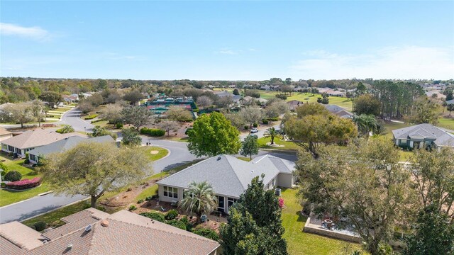 bird's eye view with a residential view