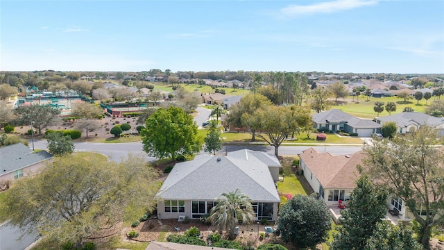 drone / aerial view featuring a residential view