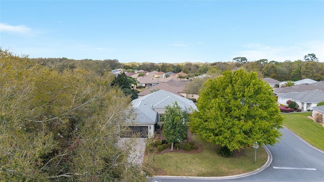 drone / aerial view with a residential view