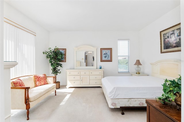 bedroom with carpet floors