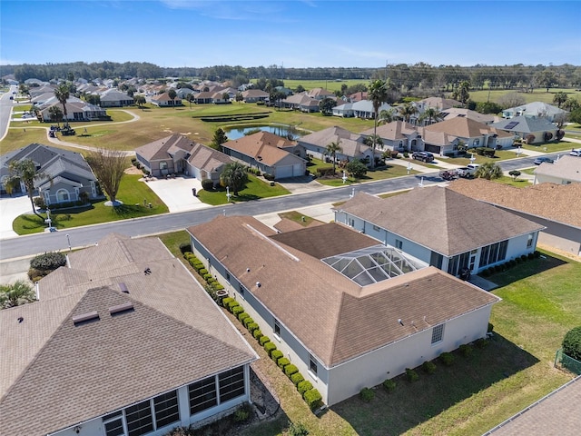 aerial view featuring a residential view