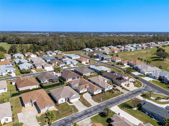 bird's eye view featuring a residential view