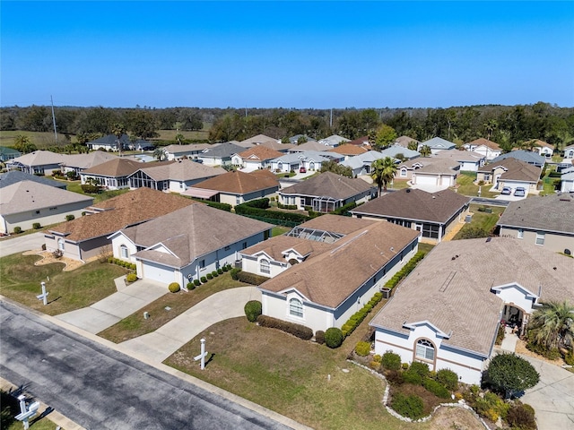 aerial view featuring a residential view