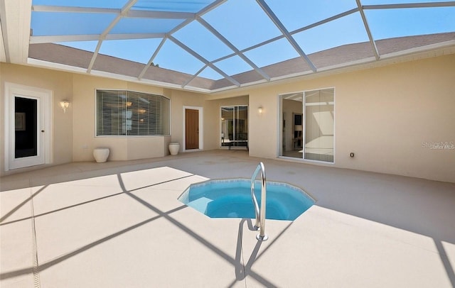 5891 NW 26th St, Ocala, FL 34482 - outdoor pool with a patio and a lanai