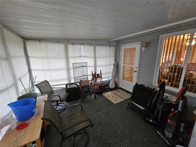 view of sunroom / solarium