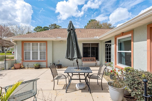 view of patio / terrace with outdoor dining space