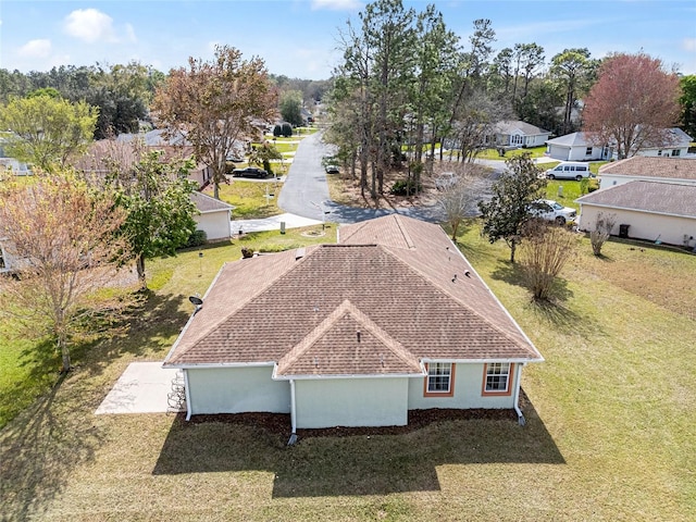 bird's eye view featuring a residential view