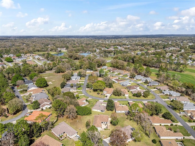 aerial view featuring a residential view