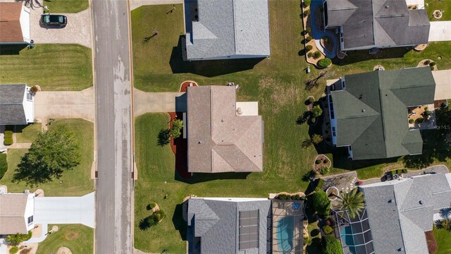 aerial view featuring a residential view