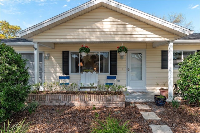 bungalow with covered porch