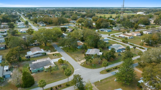 drone / aerial view with a residential view