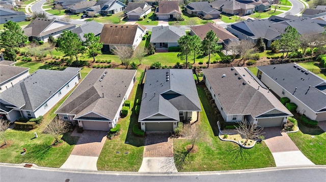 aerial view featuring a residential view