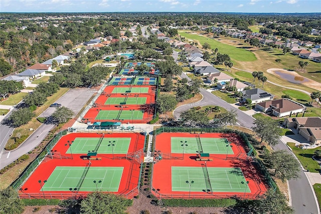 bird's eye view with golf course view