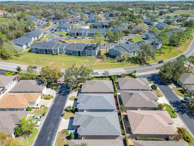 aerial view featuring a residential view