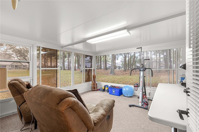 sunroom featuring a healthy amount of sunlight