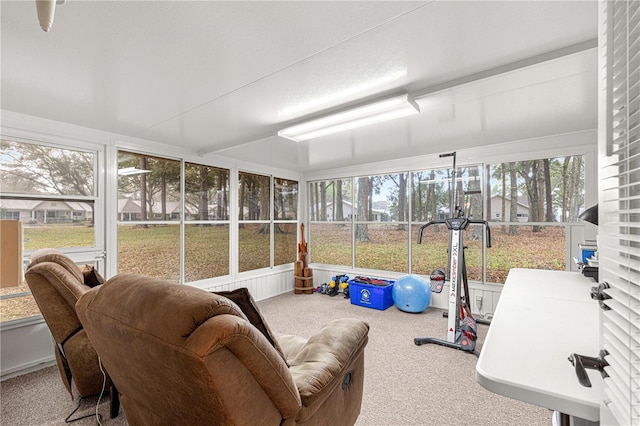 view of sunroom