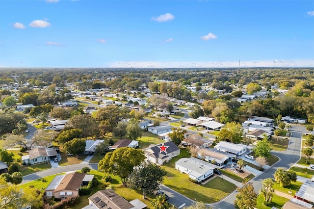 bird's eye view featuring a residential view