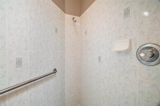 details featuring tiled shower