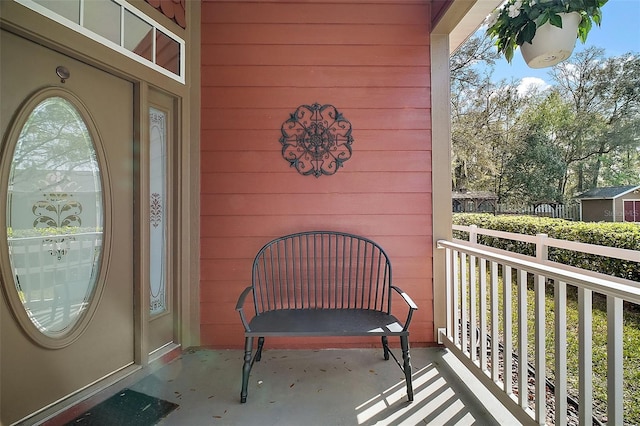 view of balcony