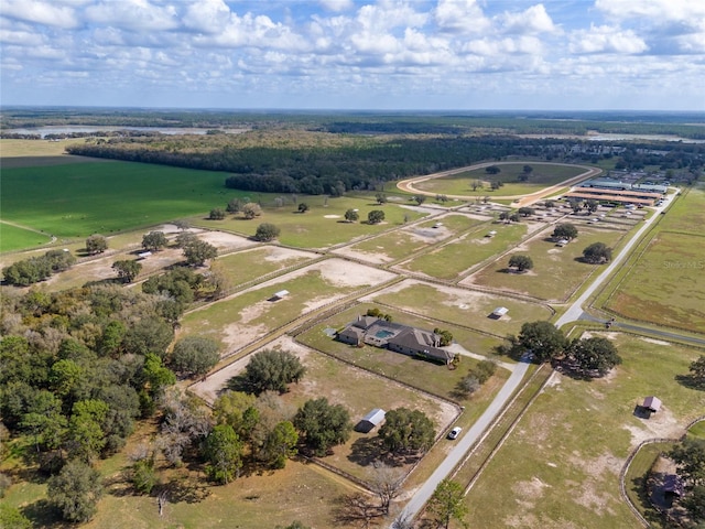 bird's eye view featuring a rural view