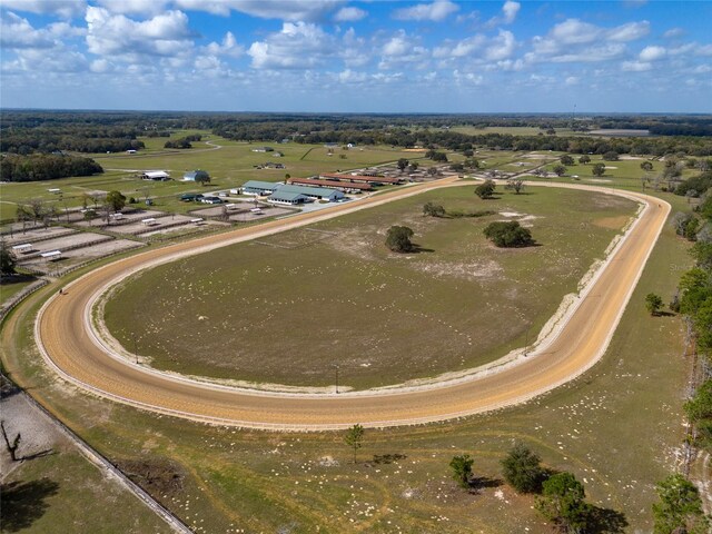 bird's eye view with a rural view