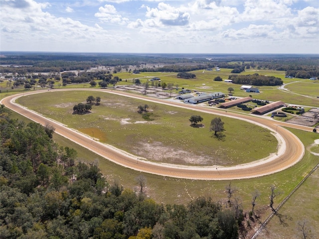 bird's eye view featuring a rural view