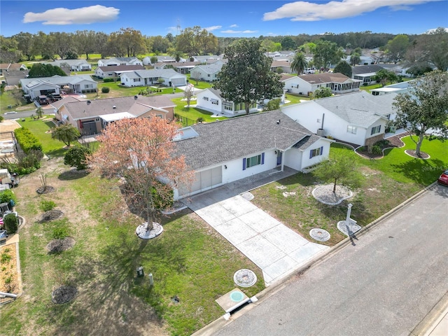 aerial view featuring a residential view