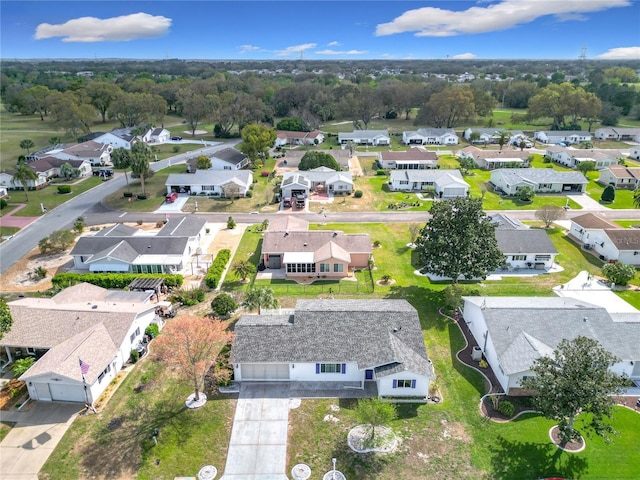 drone / aerial view with a residential view