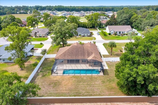 6307 SE 8th Ln, Ocala, FL 34472 - aerial perspective of suburban area featuring a pool