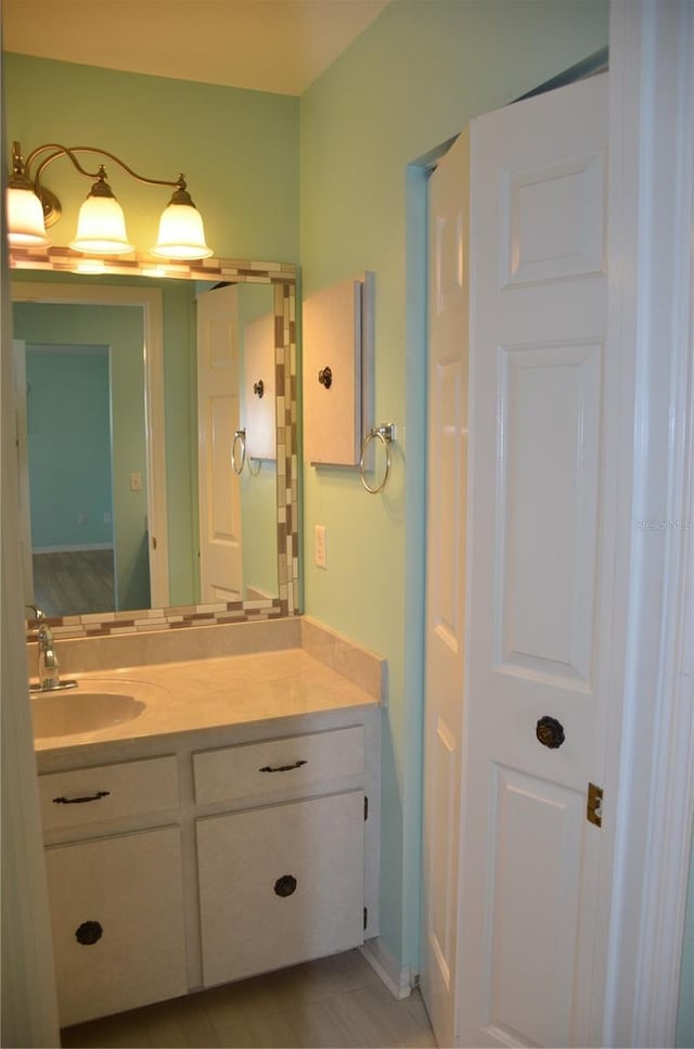 bathroom featuring vanity