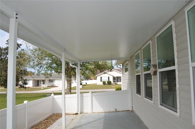 view of patio / terrace with fence