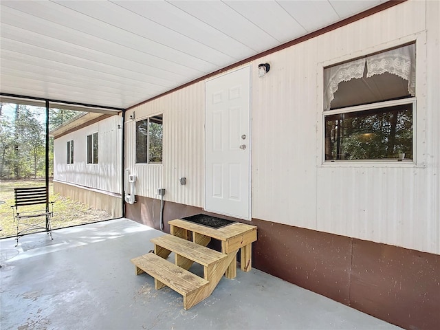 view of sunroom