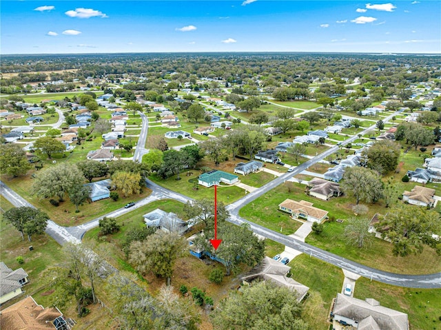 birds eye view of property featuring a residential view