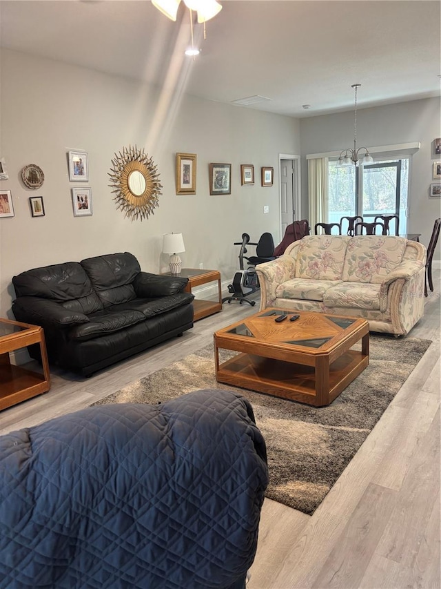 living room featuring wood finished floors