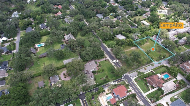 bird's eye view featuring a residential view