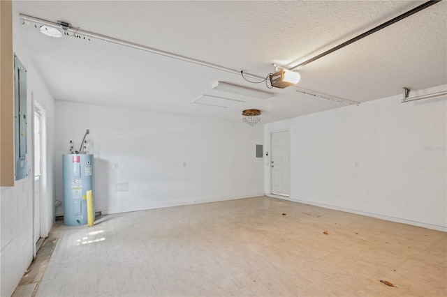 4954 SW 40th Pl, Ocala, FL 34474 - garage featuring electric water heater, electric panel, and a garage door opener