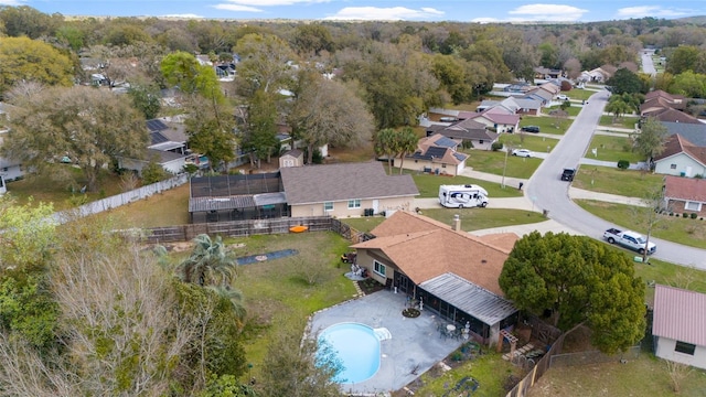 bird's eye view featuring a residential view