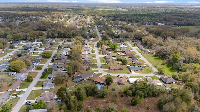 aerial view featuring a residential view