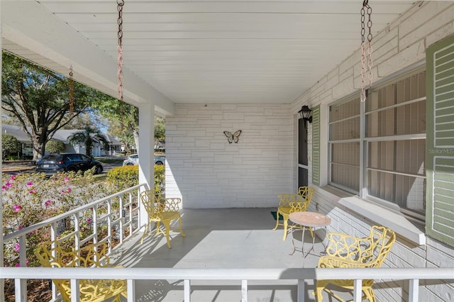 view of patio / terrace featuring a porch