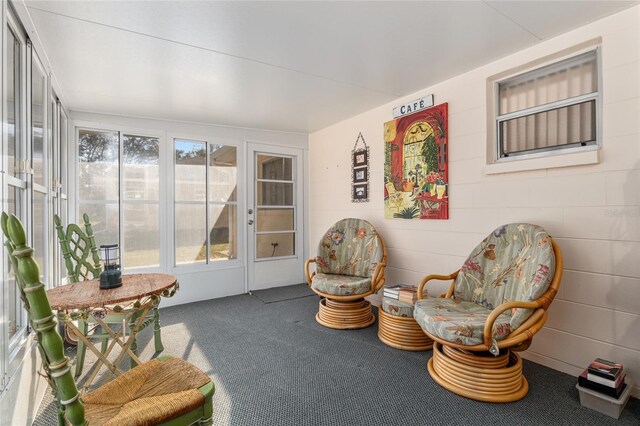 view of sunroom / solarium