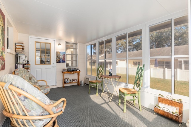 sunroom with a wealth of natural light