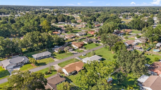 bird's eye view with a residential view