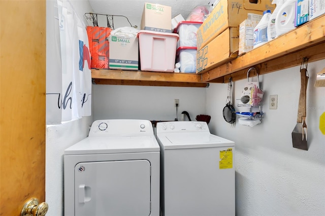 laundry room with laundry area and washer and dryer