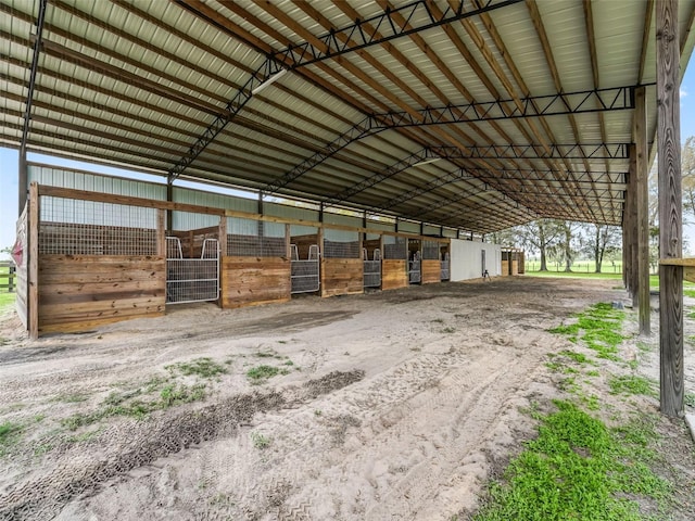 view of horse barn