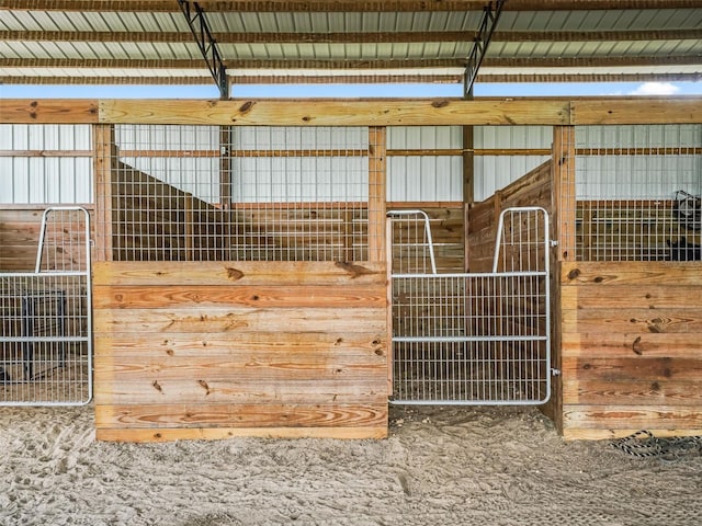 view of horse barn