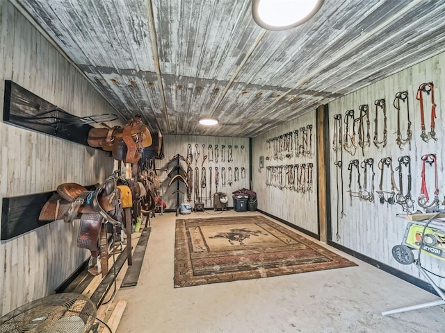 view of horse barn